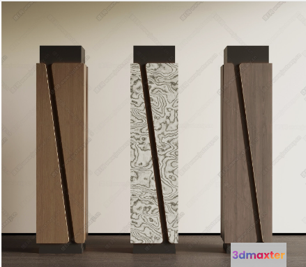 Modern Wooden Furniture 3D Model - 8077 - VRAY Render