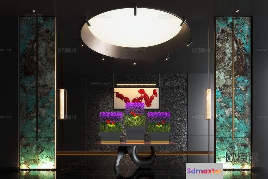 Modern Art Gallery 3D Model - 12434 - CORONA Render