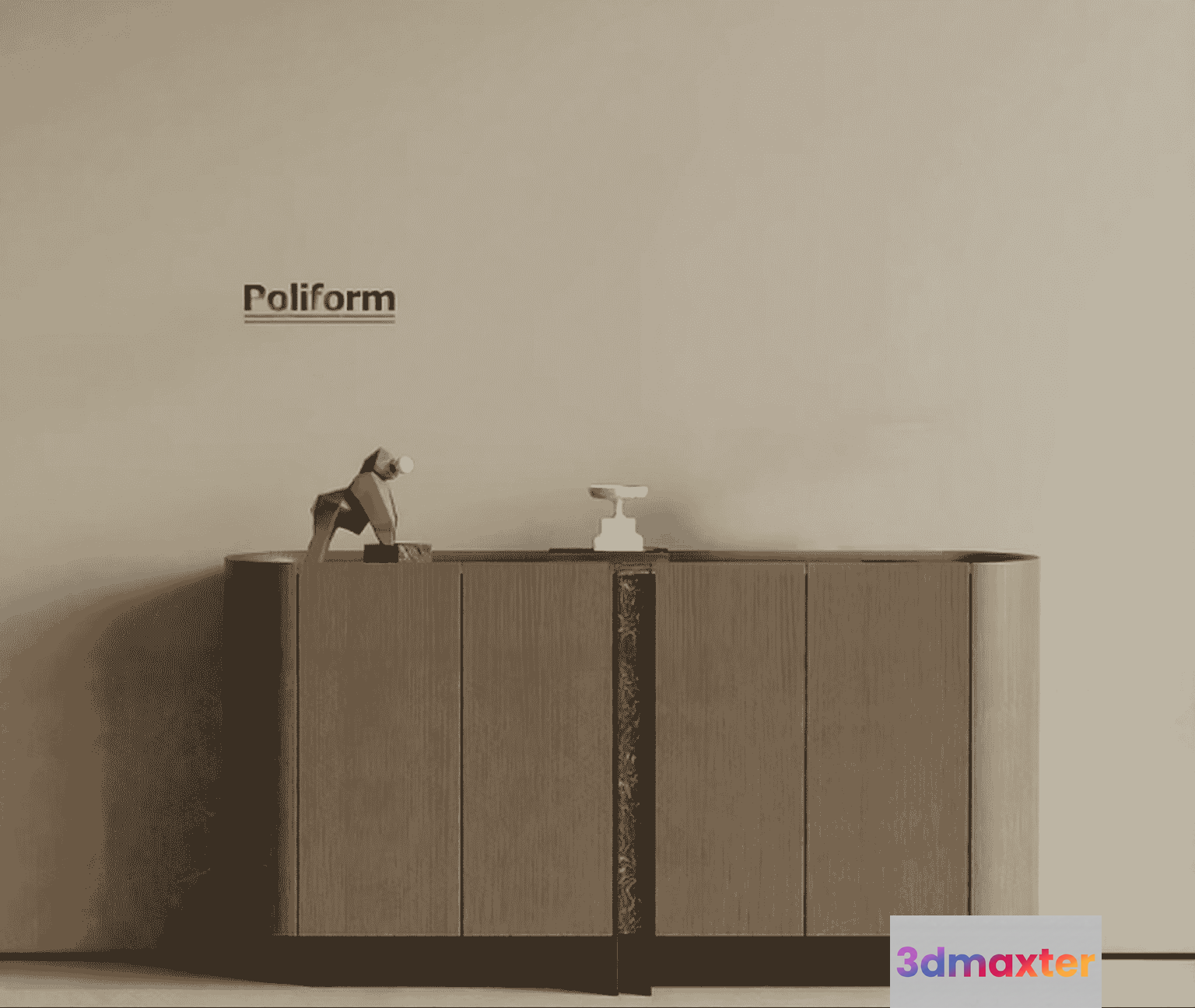 Modern Sideboard 3D Model - 14341 - VRAY Render