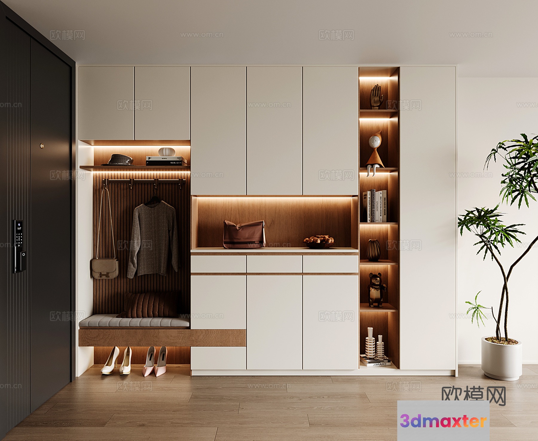 Modern Storage Unit 3D Model - 21422 - VRAY Render