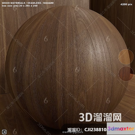 Wooden Sphere 3D Model - 3147 - VRAY Render
