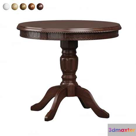 A Round Table 3D Model - 3038 - CORONA Render