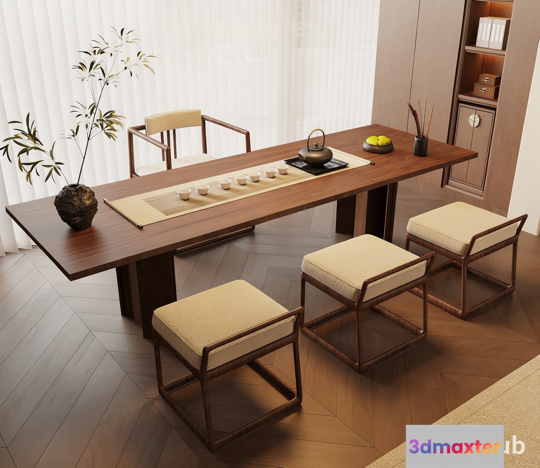 A Dining Table 3D Model - 10660 - VRAY Render