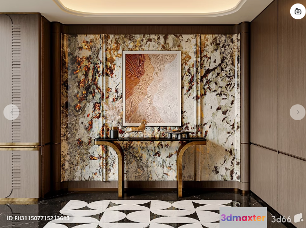 Modern Luxury Home Decor 3D Model - 221 - VRAY Render
