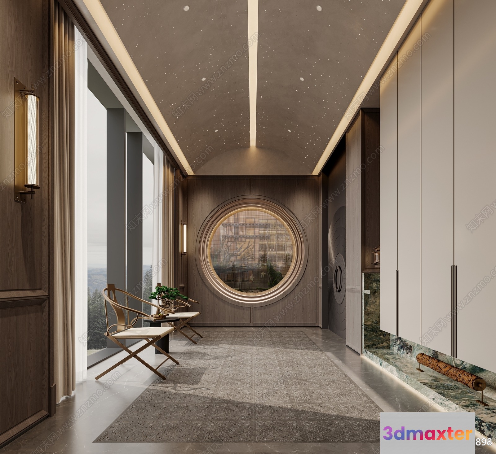 Modern Minimalist Interior Design 3D Model - 18299 - VRAY Render