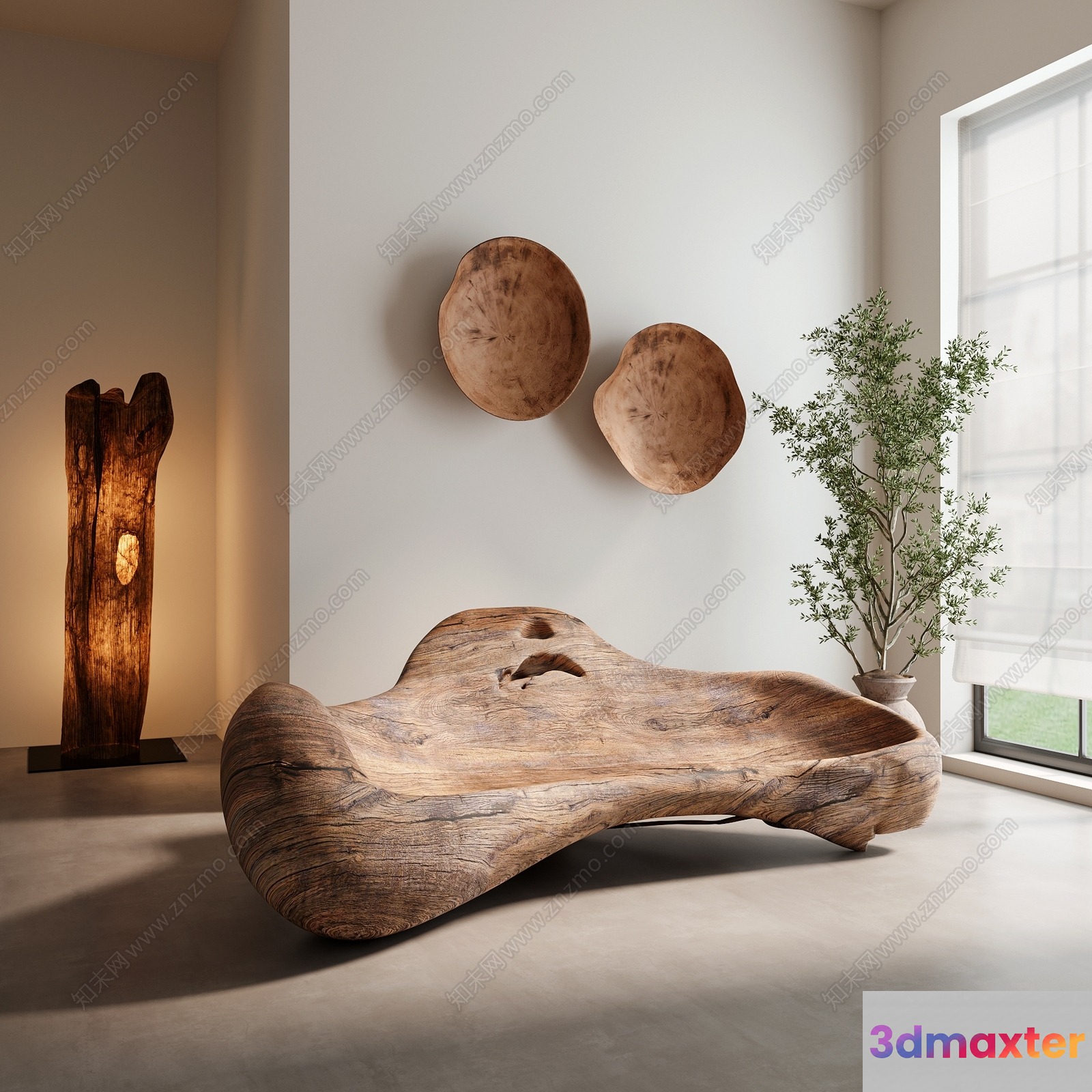 Modern Minimalist Interior 3D Model - 13421 - VRAY Render