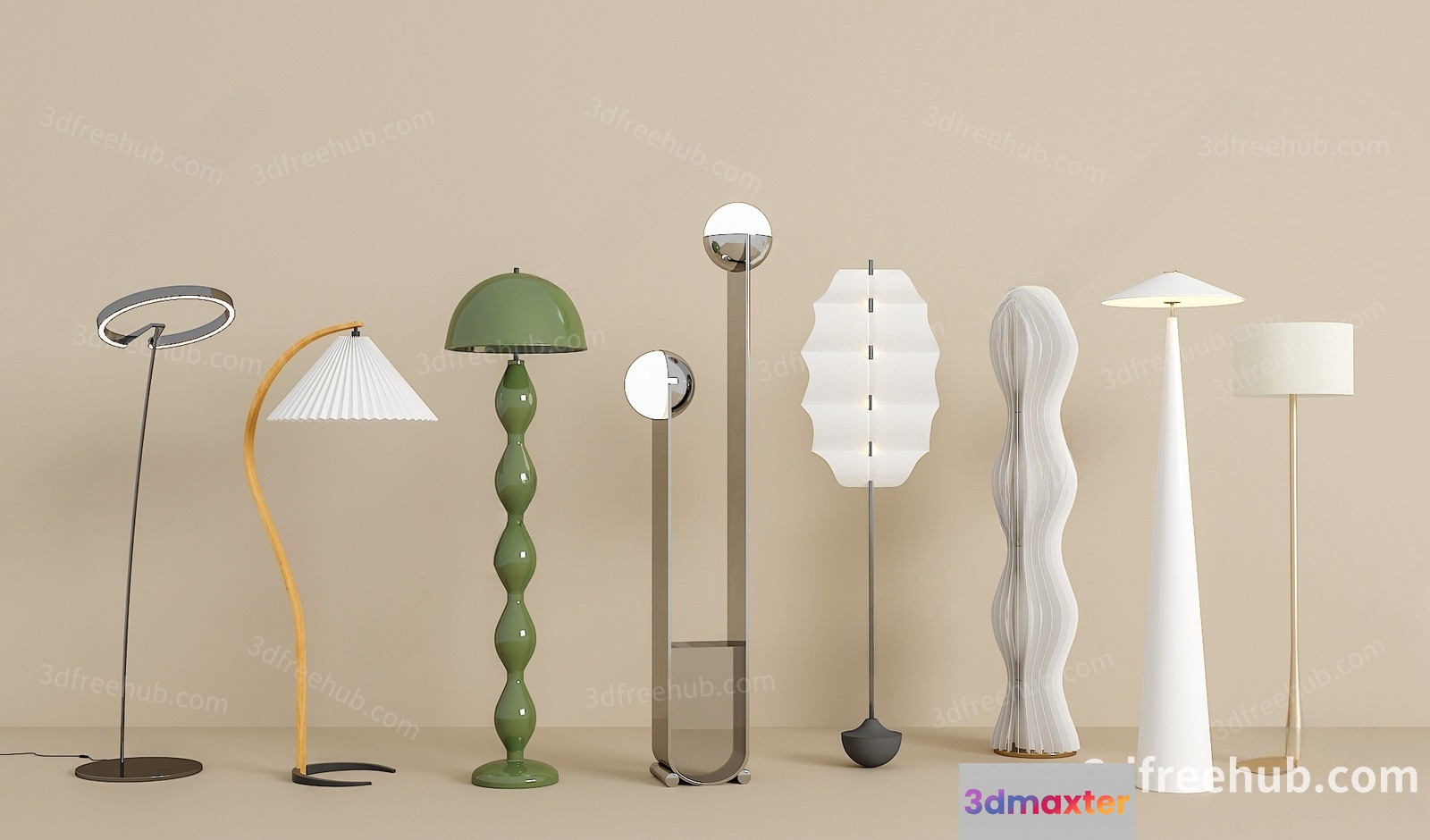 Modern Light Fixtures 3D Model - 22902 - VRAY Render