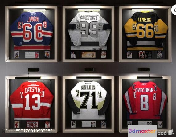 Hockey Jerseys 3D Model - 17930 - VRAY Render