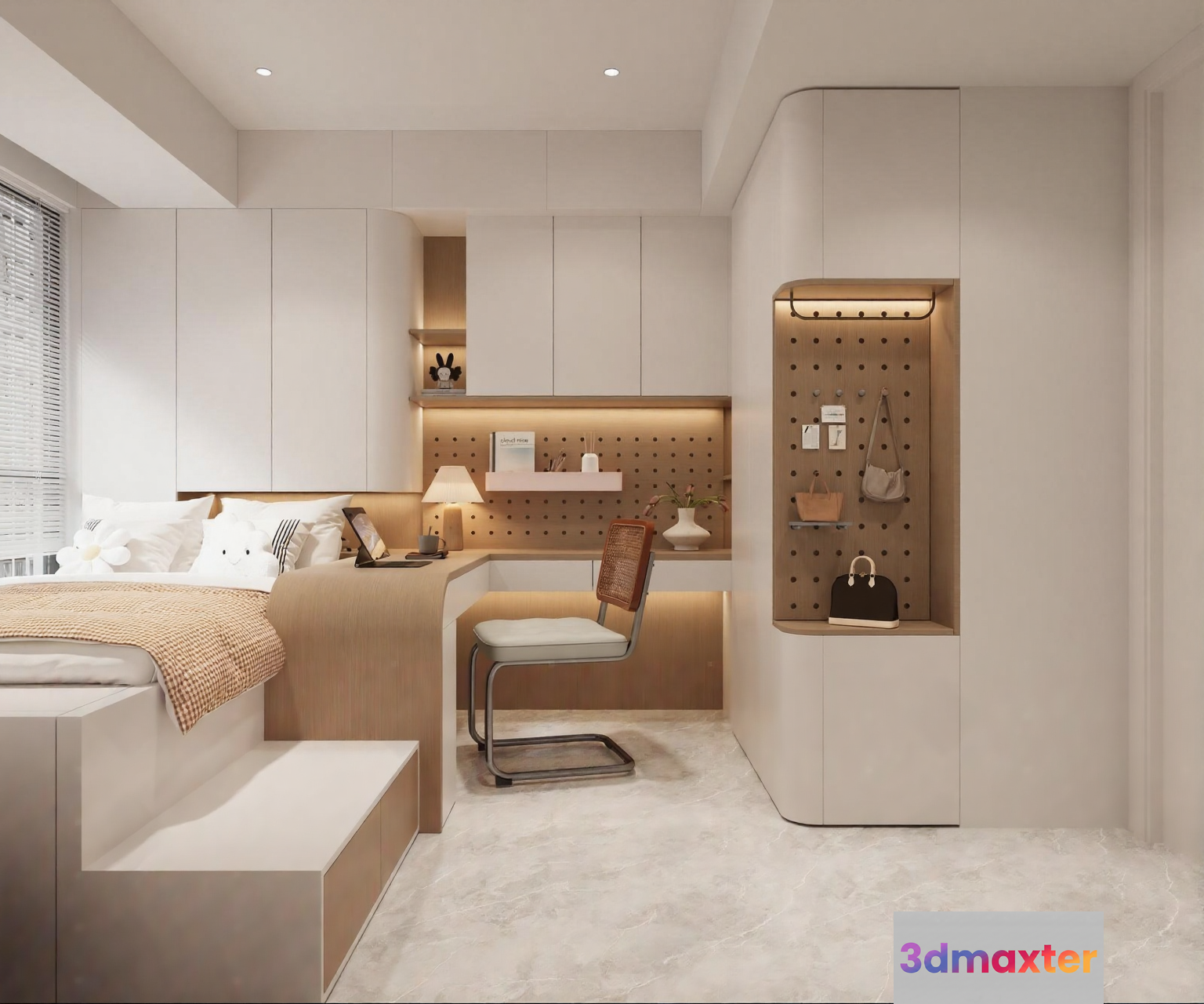 Cozy Bedroom 3D Model - 9987 - VRAY Render