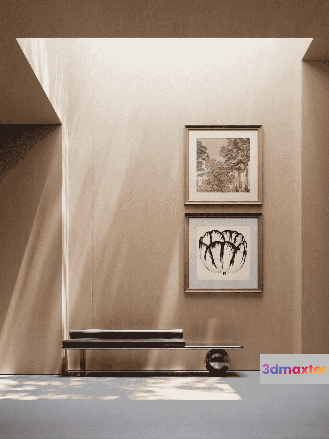 Modern Minimalist Decor 3D Model - 15347 - VRAY Render