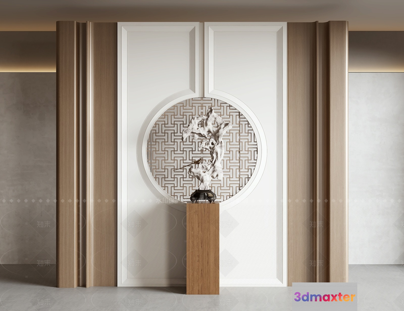 A Modern Art Piece 3D Model - 20987 - VRAY Render