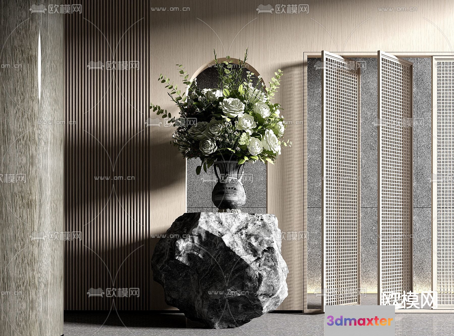 Modern Interior Decor 3D Model - 16932 - VRAY Render