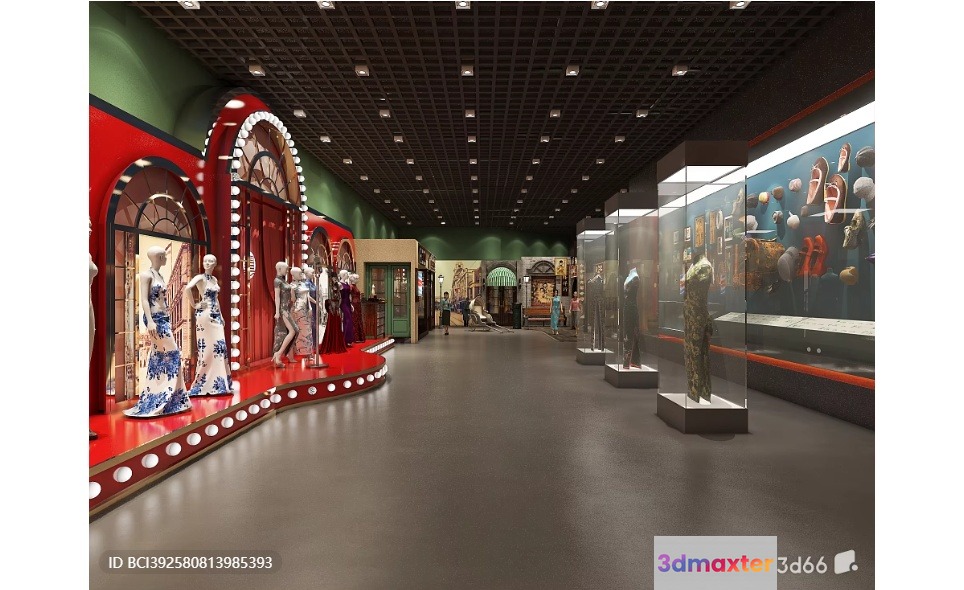 A Large Museum-Like Room 3D Model - 10344 - VRAY Render