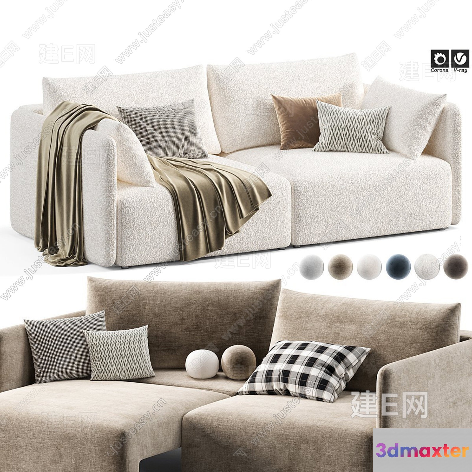 Cozy Living Room 3D Model - 22492 - VRAY Render