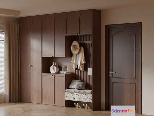 A Brown Door 3D Model - 6388 - VRAY Render
