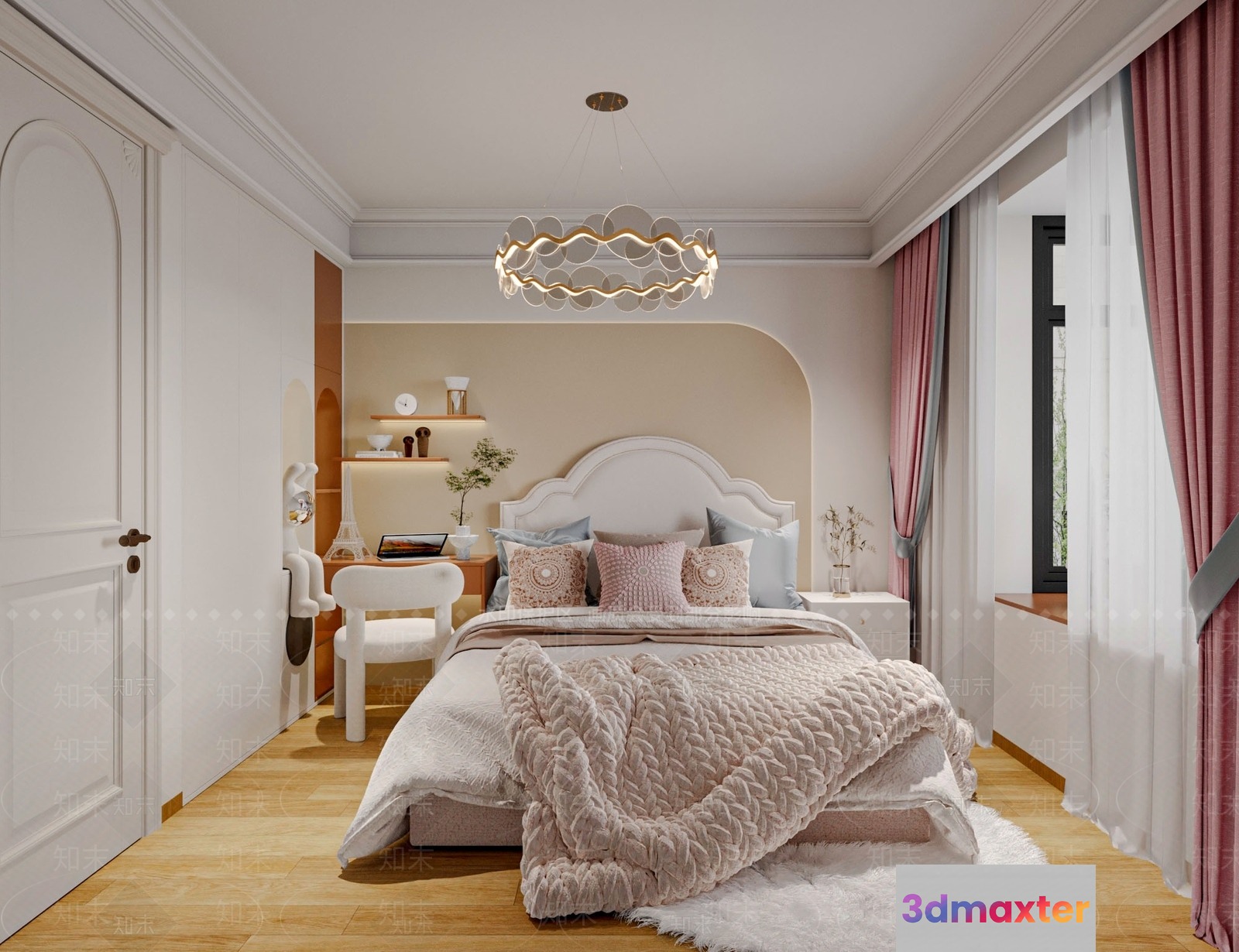 Cozy Bedroom 3D Model - 19213 - VRAY Render