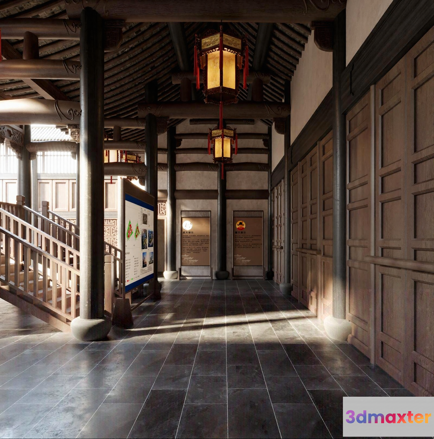 Traditional Asian Building 3D Model - 23028 - CORONA Render