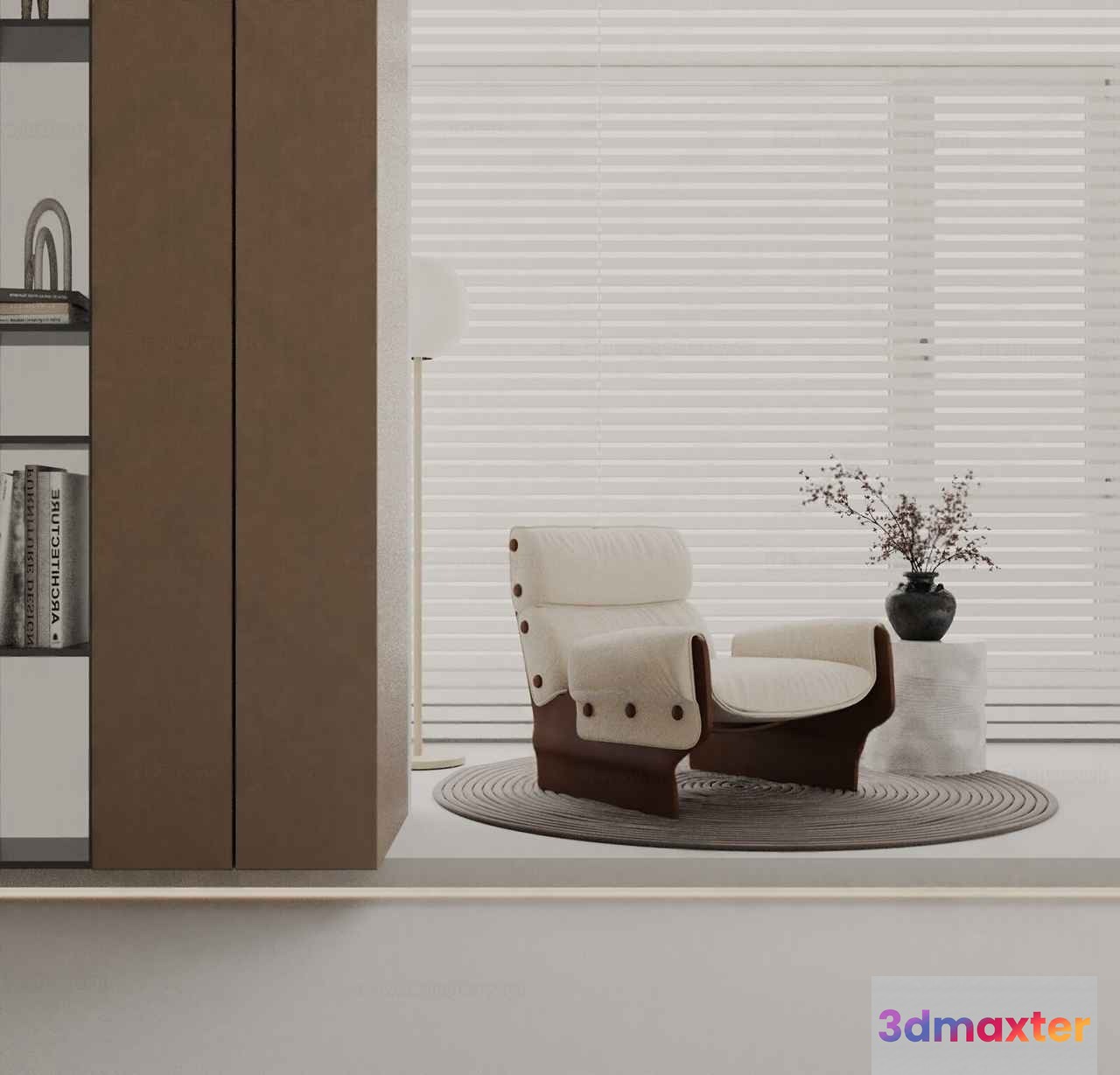 Modern Living Room 3D Model - 17933 - VRAY Render