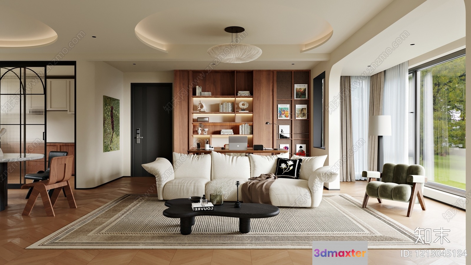 Modern Living Room 3D Model - 5967 - VRAY Render