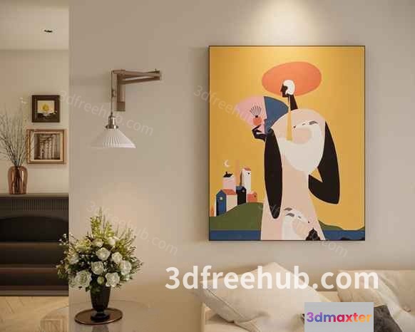 Modern Living Room 3D Model - 21949 - VRAY Render