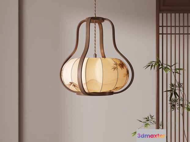 Gold Light Fixture 3D Model - 6024 - VRAY Render