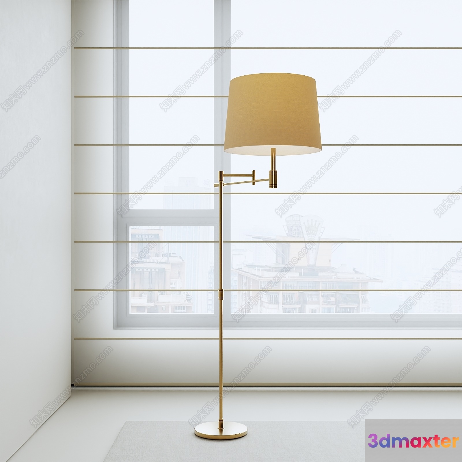 Gold Light Fixture 3D Model - 14167 - VRAY Render