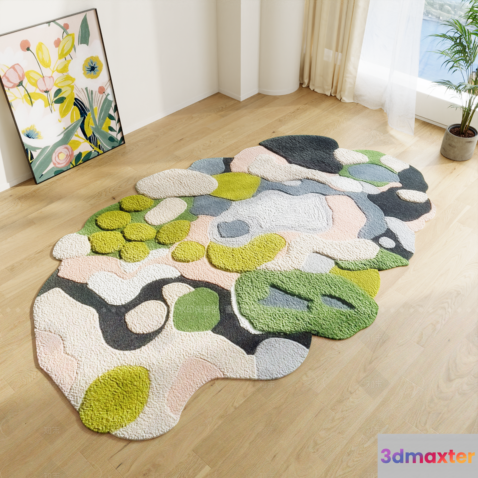 Abstract Rug 3D Model - 6160 - VRAY Render