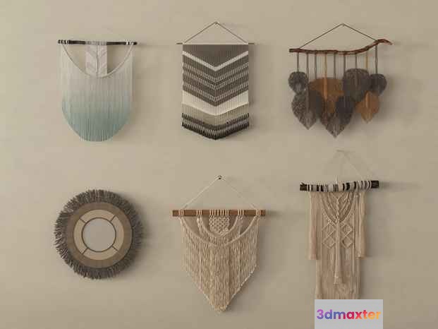 Macrame Wall Hangings 3D Model - 2601 - VRAY Render