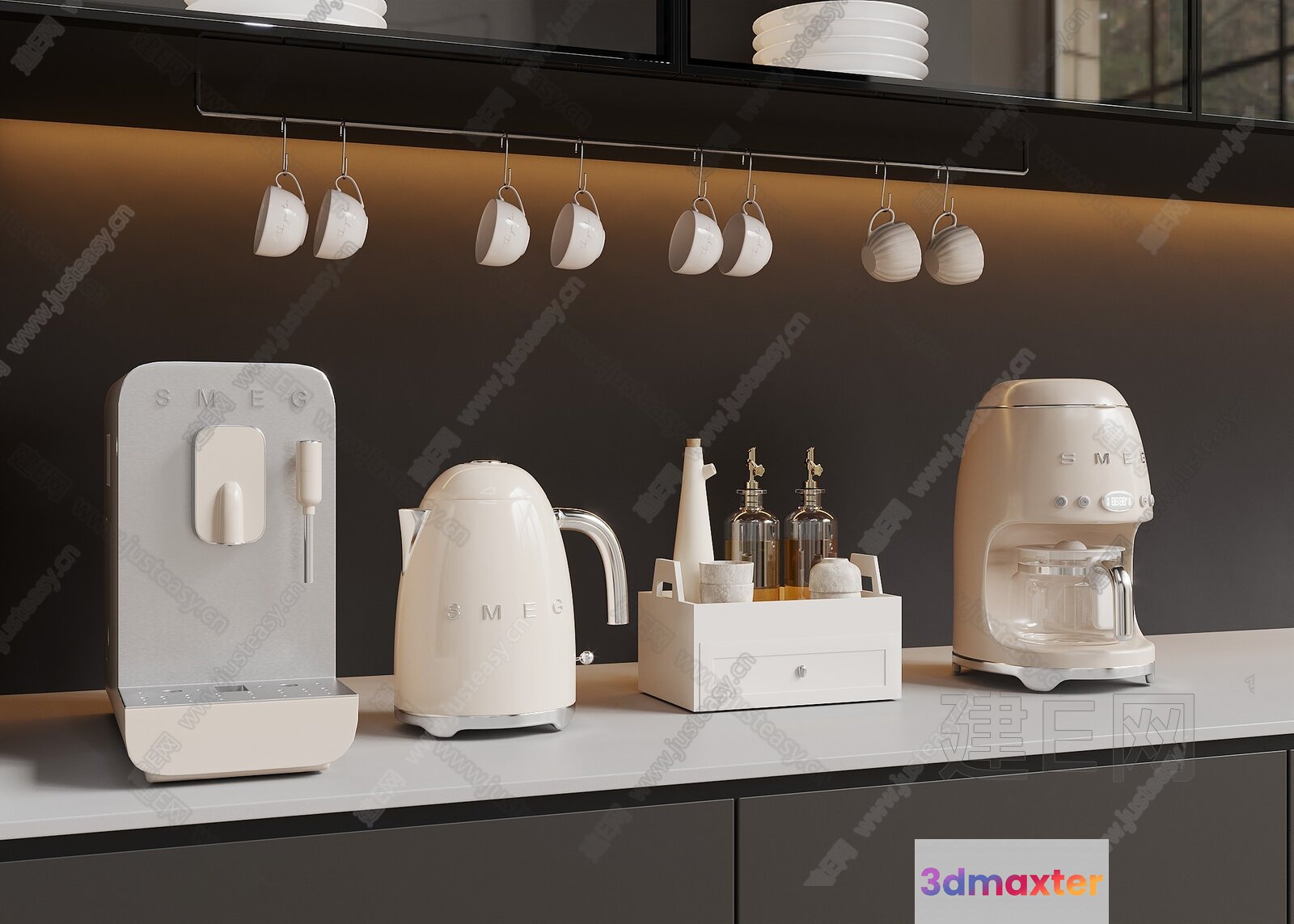 Modern Kitchen Appliances 3D Model - 3437 - VRAY Render