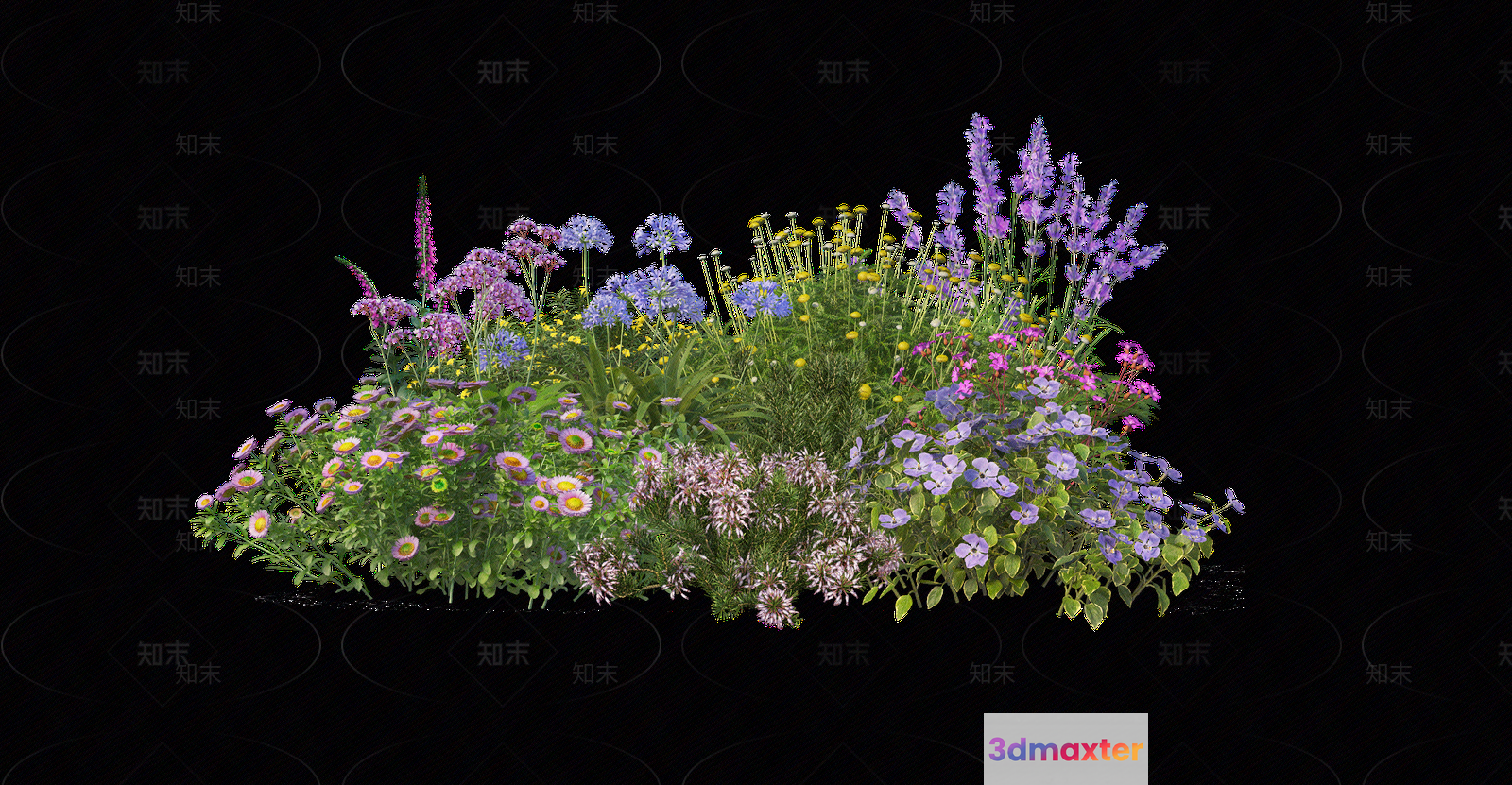 A Colorful Flower Arrangement 3D Model - 11378 - VRAY Render