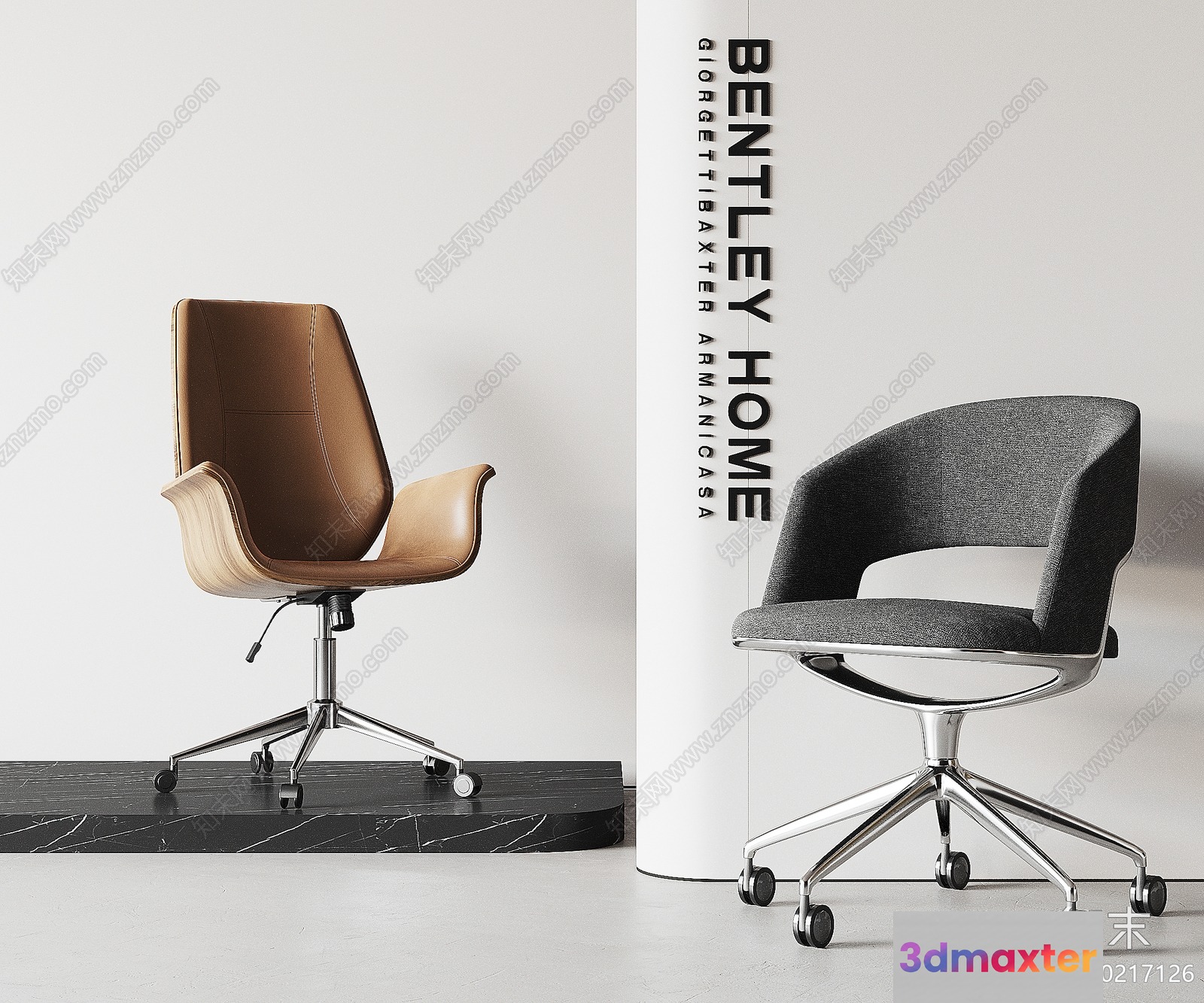 Modern Office Chair 3D Model - 8454 - CORONA Render