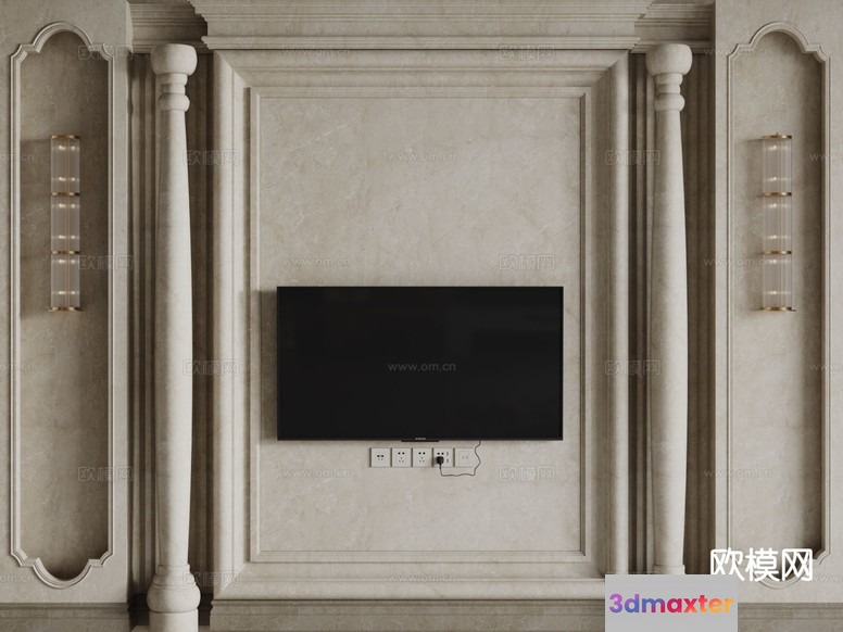 Modern Living Room 3D Model - 8925 - CORONA Render