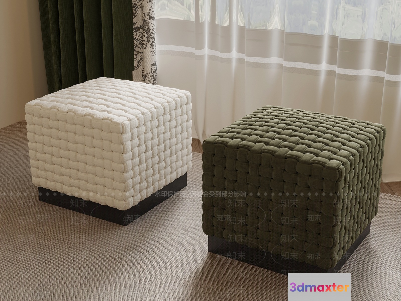 Cozy Living Room 3D Model - 752 - VRAY Render