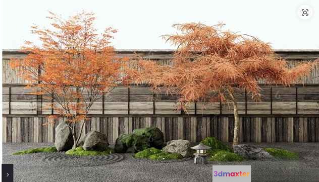 Japanese Garden Lantern 3D Model - 13259 - VRAY Render