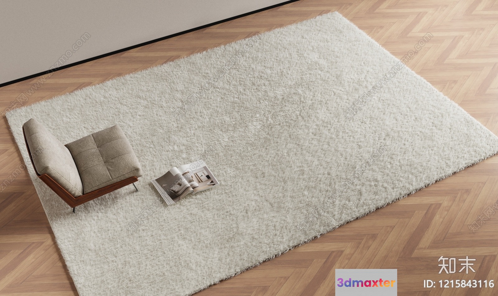 Modern Living Room 3D Model - 15521 - VRAY Render