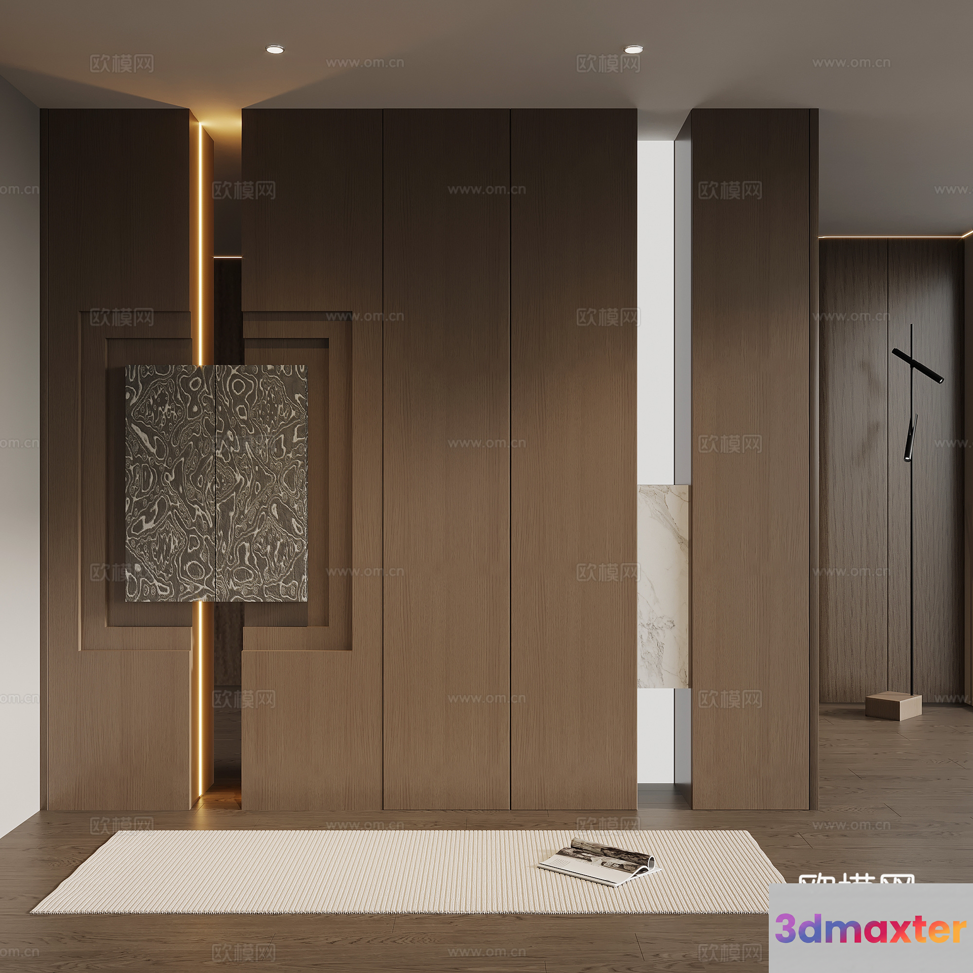 Modern Home Interior 3D Model - 8845 - VRAY Render