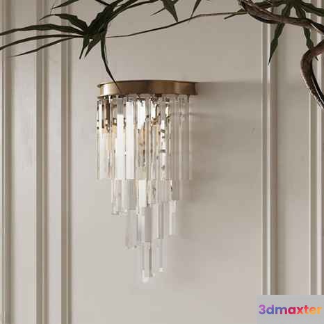 Gold Light Fixture 3D Model - 6031 - VRAY Render