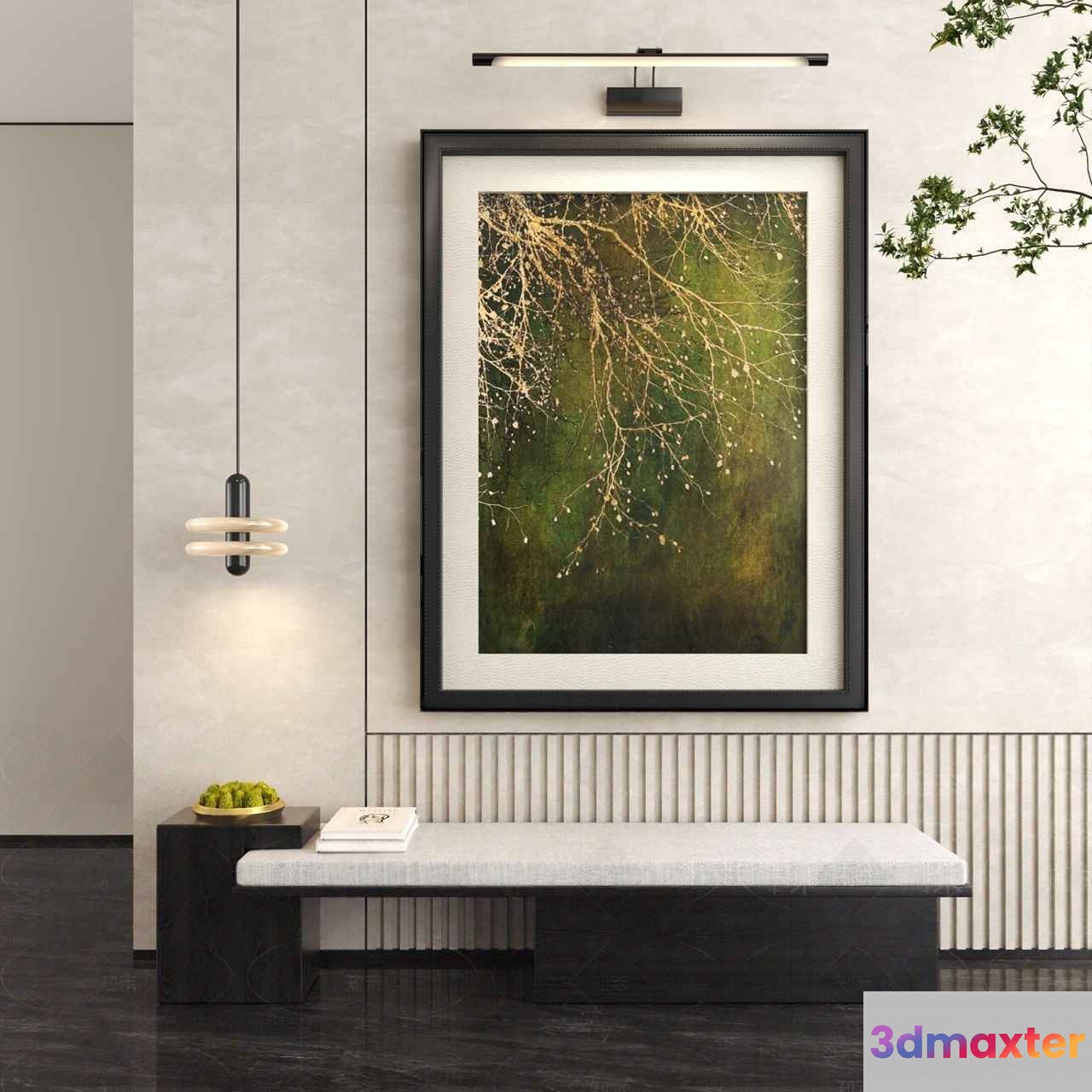 Modern Minimalist Art 3D Model - 21106 - VRAY Render