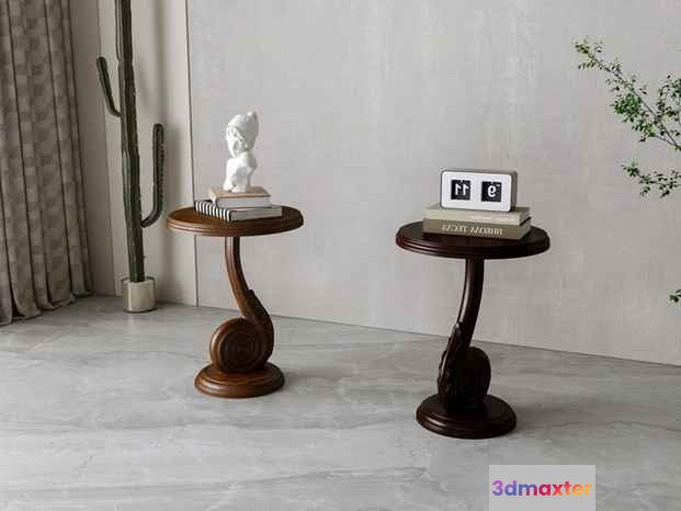 Modern Wooden Tables 3D Model - 15702 - VRAY Render