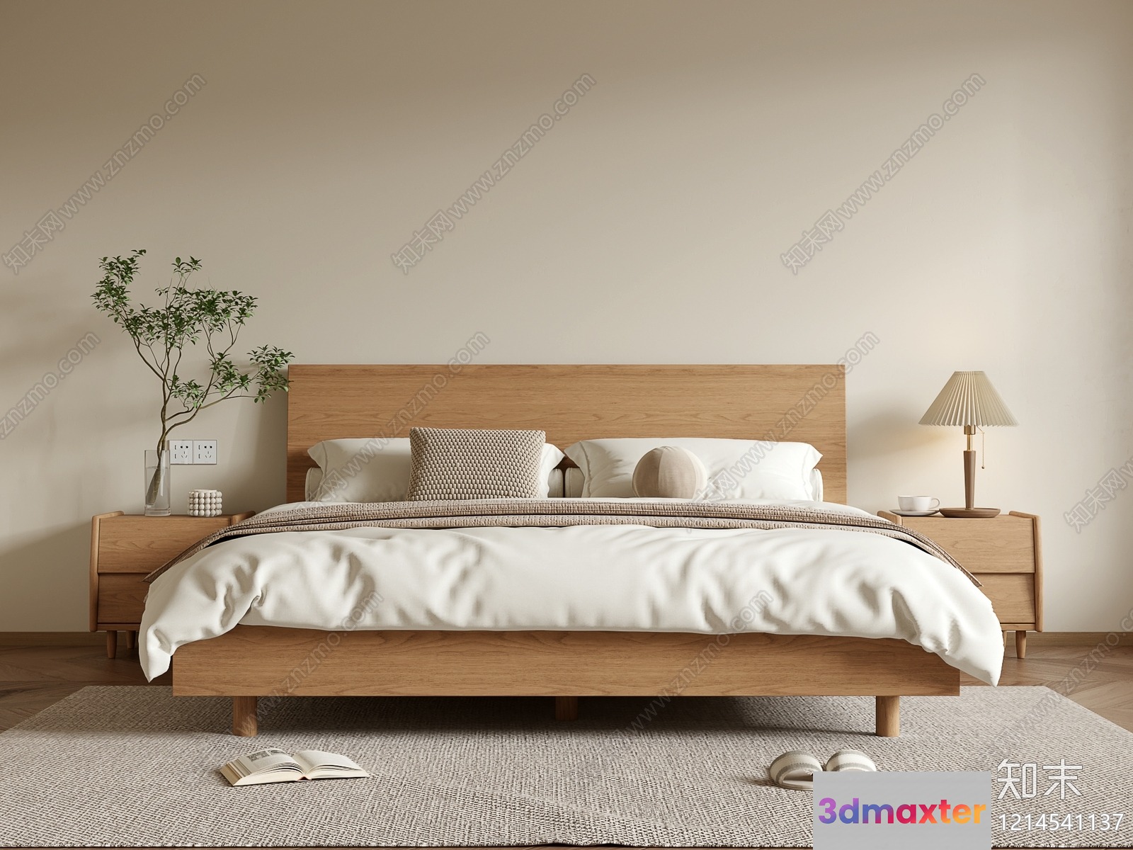 Cozy Bedroom 3D Model - 23065 - VRAY Render
