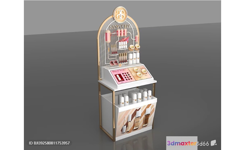 A Cosmetic Display Stand 3D Model - 11500 - VRAY Render