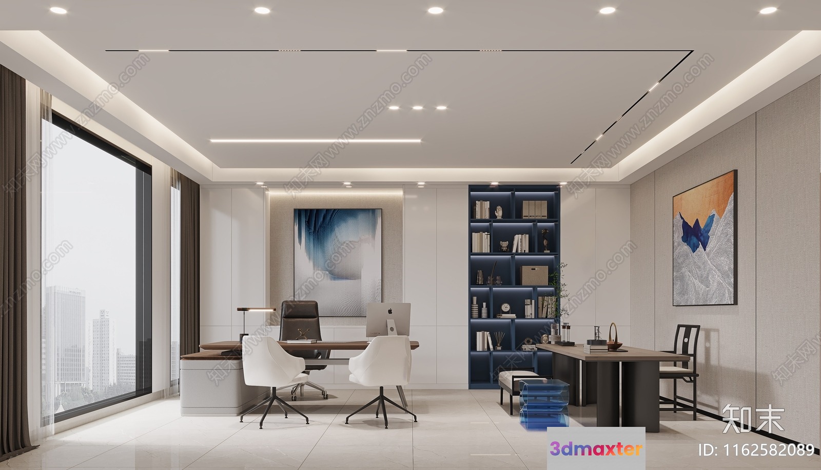 Modern Office Space 3D Model - 17679 - VRAY Render
