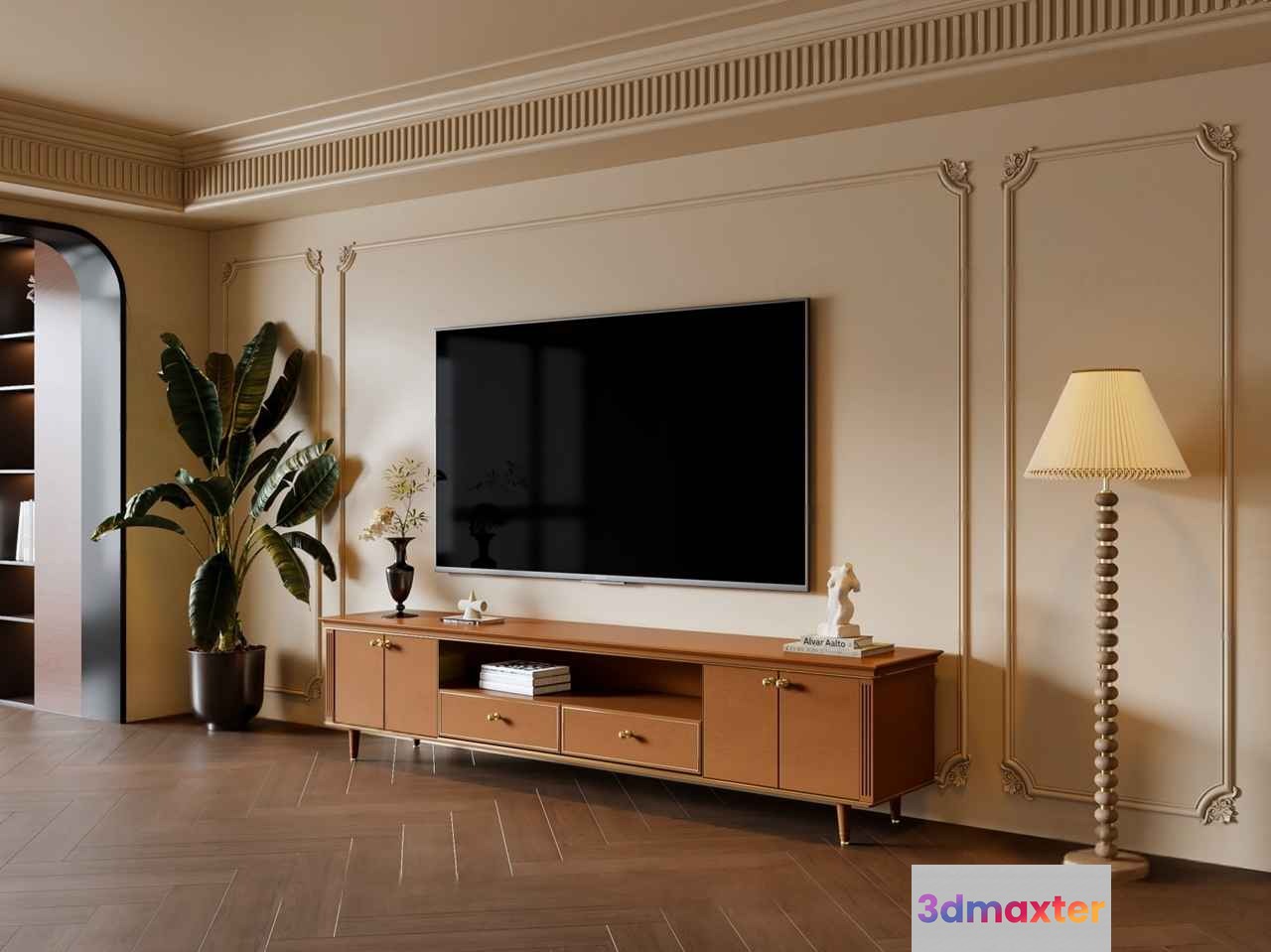 Modern Living Room 3D Model - 6028 - VRAY Render