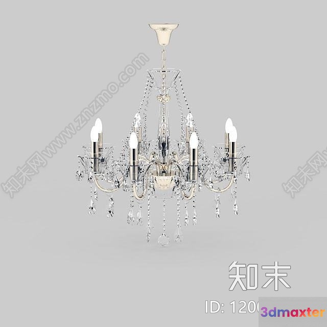 Gold Light Fixture 3D Model - 2958 - VRAY Render