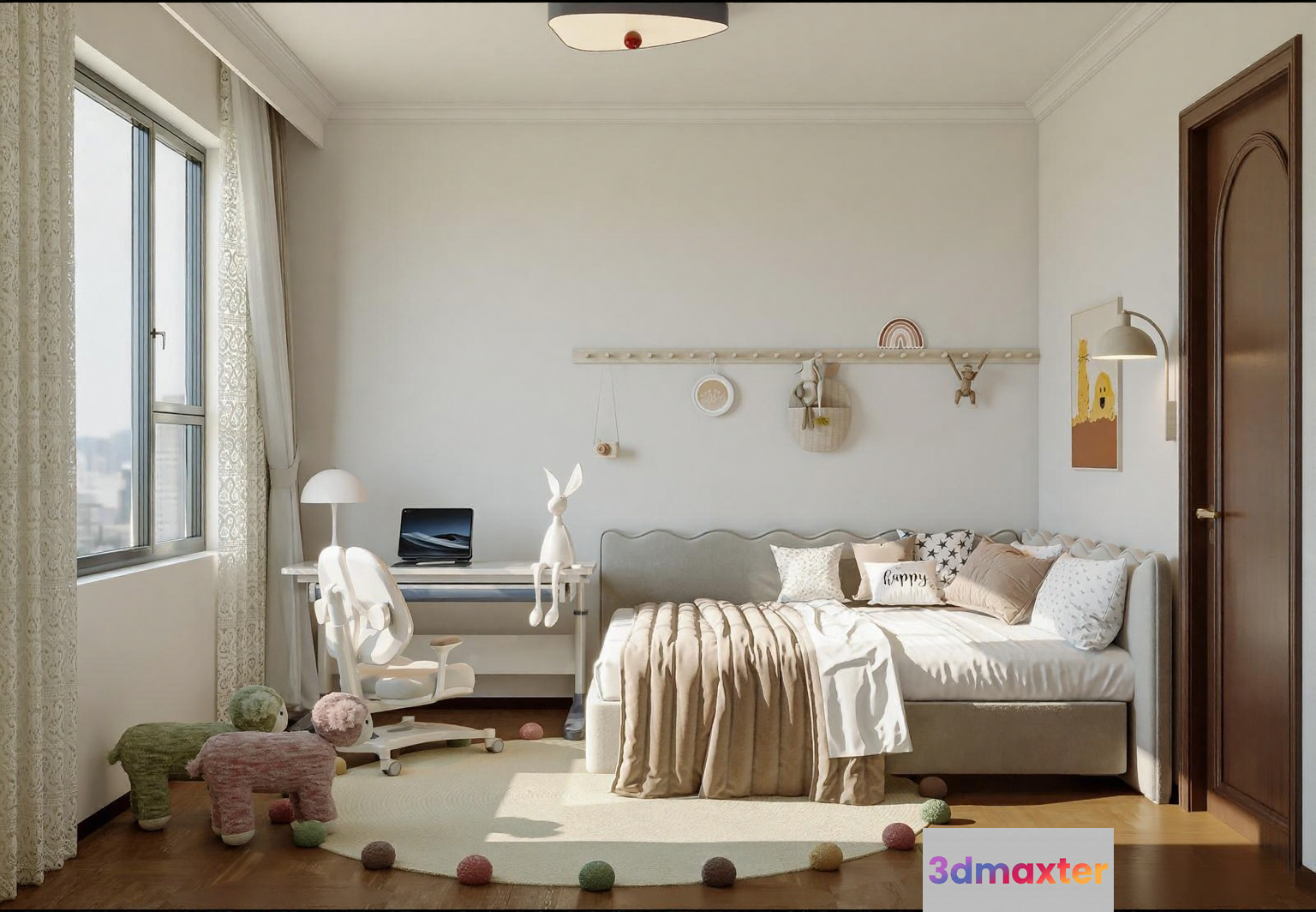 Cozy Children'S Bedroom 3D Model - 11987 - CORONA Render