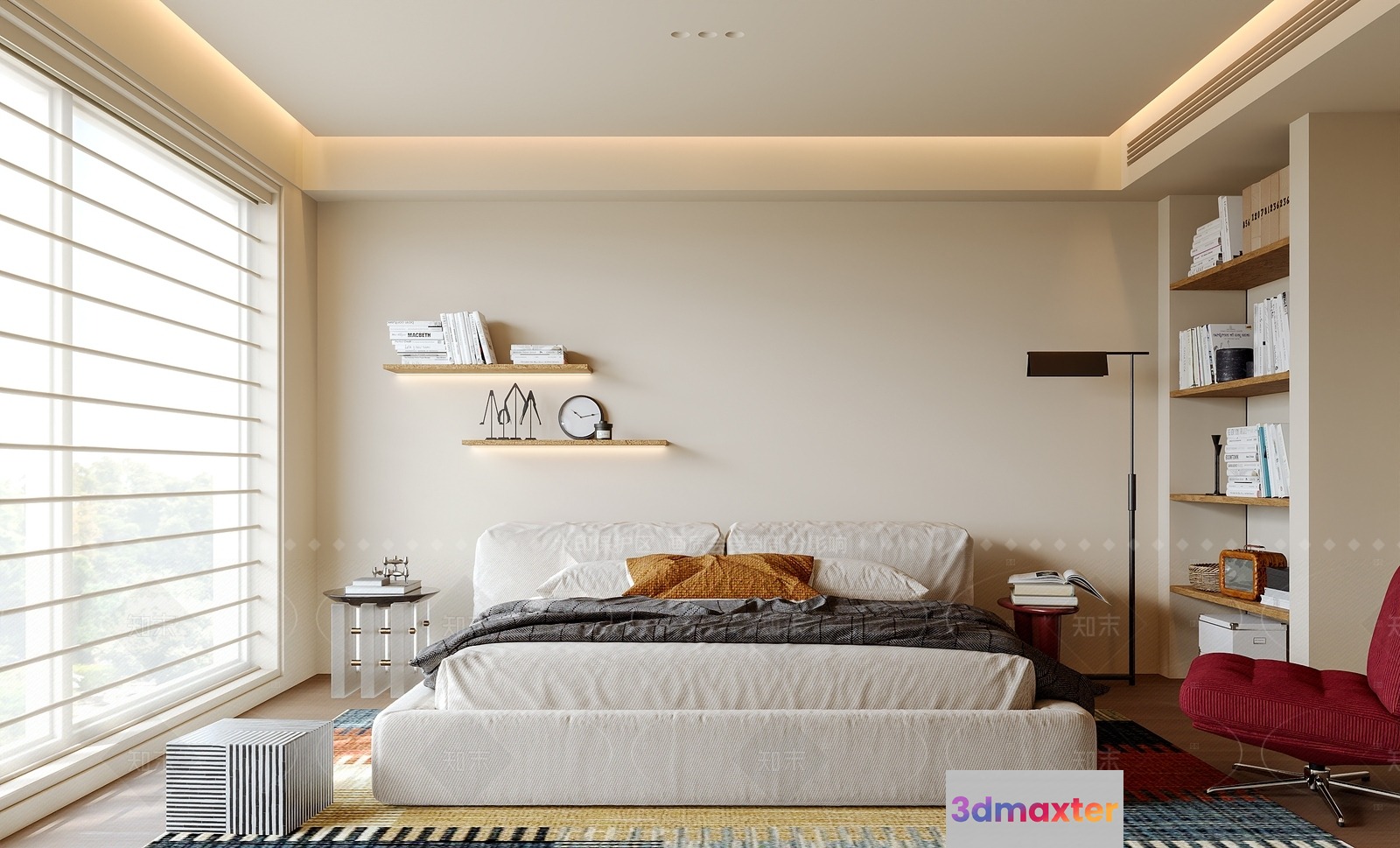 Cozy Bedroom 3D Model - 1669 - VRAY Render