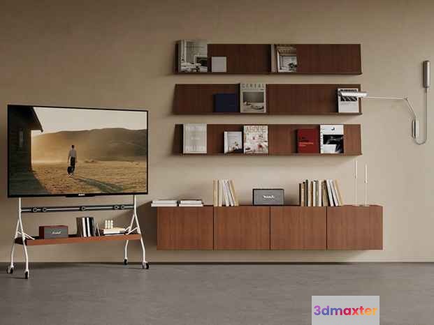 Modern Home Entertainment 3D Model - 12955 - VRAY Render