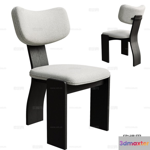 Wooden Dining Chair 3D Model - 8105 - VRAY Render