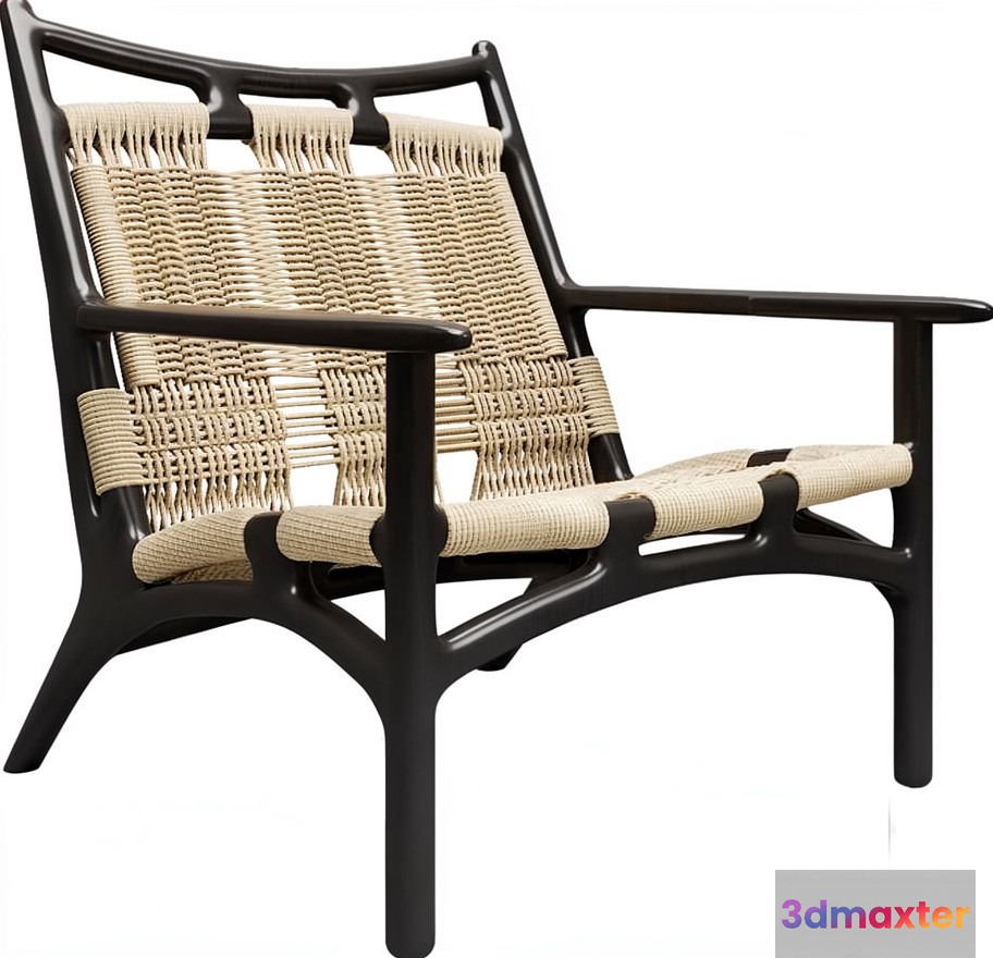 Modern Wicker Chair 3D Model - 19354 - VRAY Render