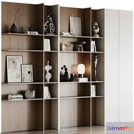 Modern Shelving Unit 3D Model - 987 - VRAY Render